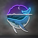 Blue Whale Ocean LED Neon Sign Light Pop Art