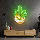 Canabis Eat Ramen Led Neon Acrylic Artwork - Custom Neon Signs | LED Neon Signs | Zanvis Neon®