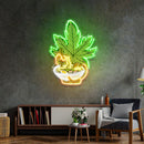 Canabis Eat Ramen Led Neon Acrylic Artwork - Custom Neon Signs | LED Neon Signs | Zanvis Neon®
