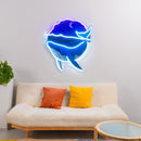 Blue Whale Ocean LED Neon Sign Light Pop Art