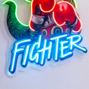 Jurassic Fighter LED Neon Sign Light Pop Art