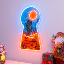 Red Desert Led Neon Acrylic Artwork
