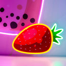 Strawberry Milk Neon Acrylic Artwork