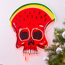 Watermelon Skull Led Neon Acrylic Artwork