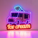 Ice Cream Bus Led Neon Acrylic Artwork