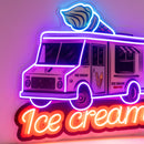 Ice Cream Bus Led Neon Acrylic Artwork