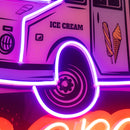 Ice Cream Bus Led Neon Acrylic Artwork