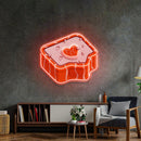 Red Heart Neon Acrylic Artwork - Custom Neon Signs | LED Neon Signs | Zanvis Neon®