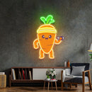 Mighty Baby Carrot Neon Acrylic Artwork - Custom Neon Signs | LED Neon Signs | Zanvis Neon®