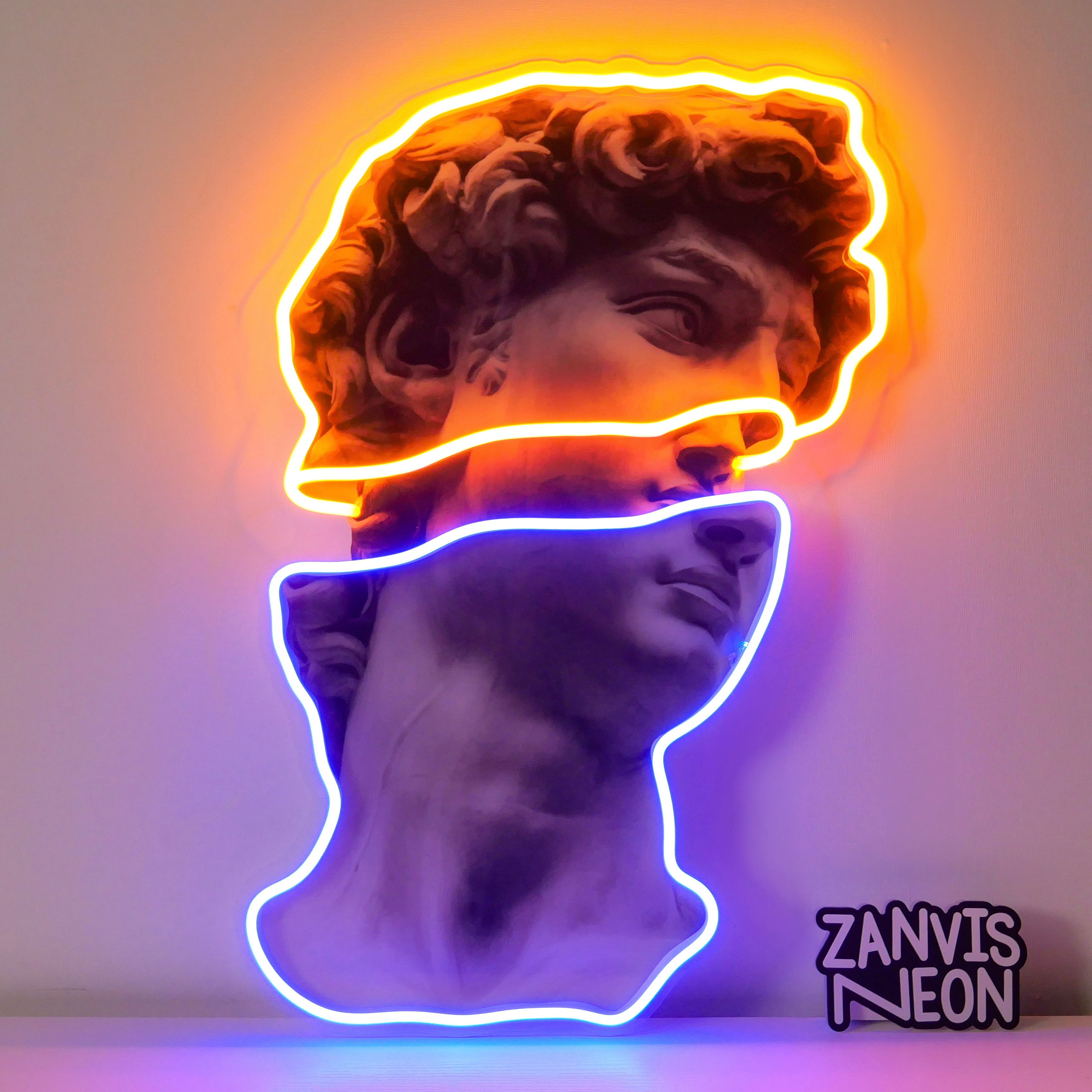 Statue of David Led Neon Acrylic Artwork Statue of David Led Neon Acrylic Artwork