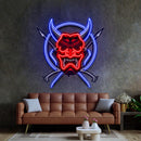 Rope and Samurai Weapons LED Neon Sign Light Pop Art