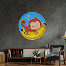 Sleeping Monkey Led Neon Acrylic Artwork - Custom Neon Signs | LED Neon Signs | Zanvis Neon®