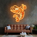 Thumps-up Shrimp Led Neon Acrylic Artwork - Custom Neon Signs | LED Neon Signs | Zanvis Neon®
