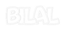 Custom Neon: bilal