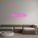 Custom Neon: Bar Open