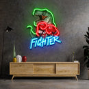 Jurassic Fighter LED Neon Sign Light Pop Art
