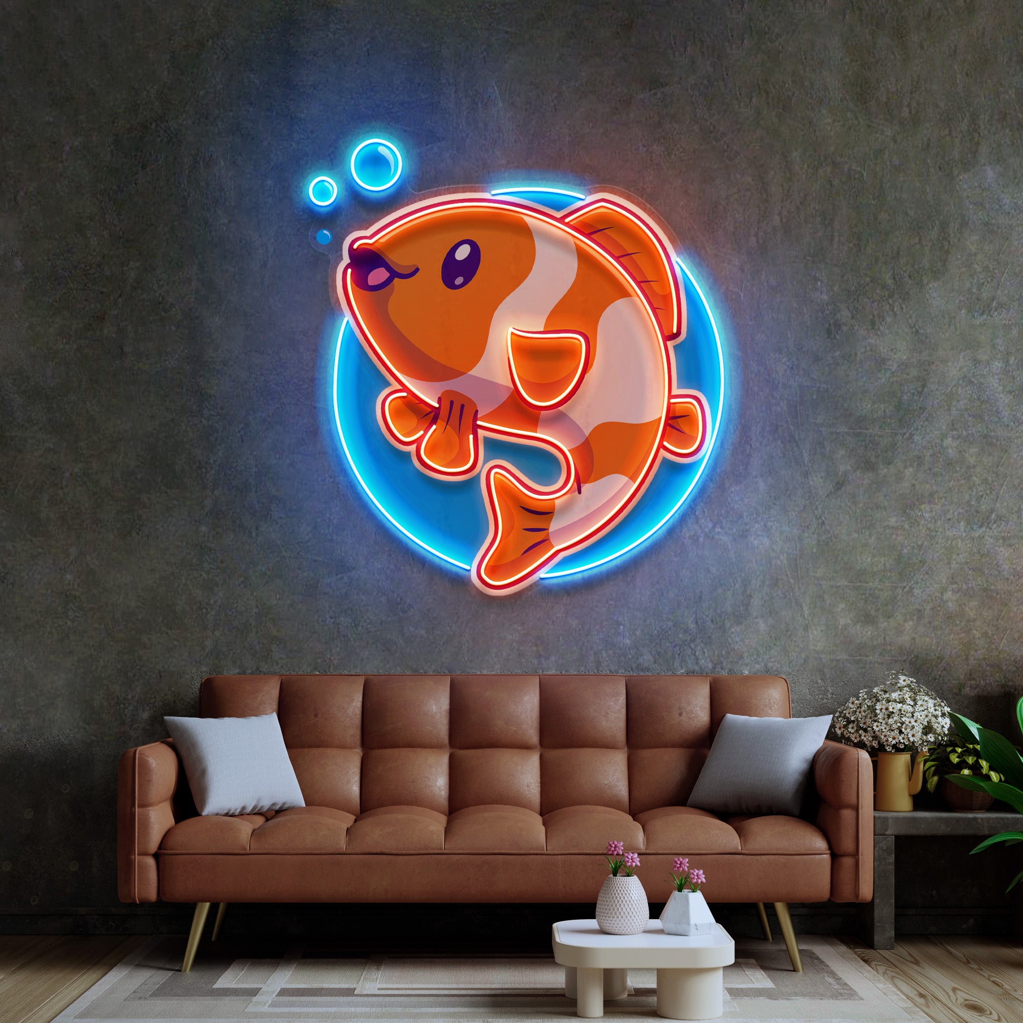 Cute Clownfish Led Neon Sign Light Pop Art