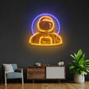 Astronaut Emblem Led Neon Acrylic Artwork - Custom Neon Signs | LED Neon Signs | Zanvis Neon®