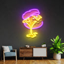 Burger Led Neon Sign - Acrylic Artwork - Custom Neon Signs | LED Neon Signs | Zanvis Neon®