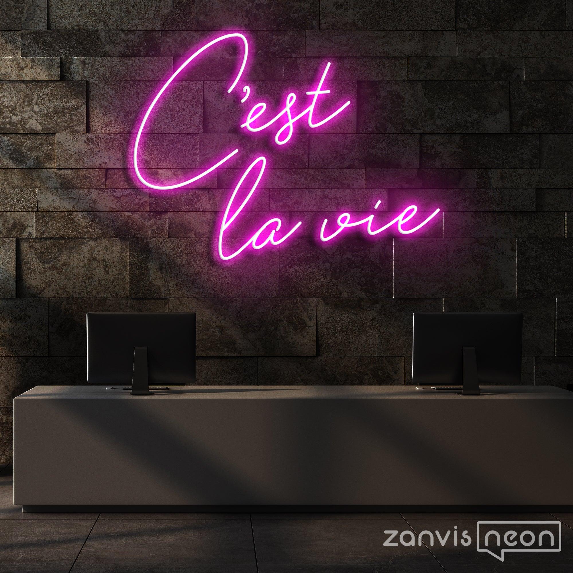 C'est la vie - Insegna Neon LED 