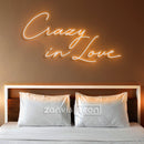 CRAZY IN LOVE Neon Sign - Custom Neon Signs | LED Neon Signs | Zanvis Neon®