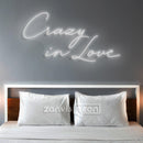 CRAZY IN LOVE Neon Sign - Custom Neon Signs | LED Neon Signs | Zanvis Neon®