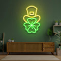 Hat On Clover Saint Patrick Day LED Neon Signs - Custom Neon Signs | LED Neon Signs | Zanvis Neon®
