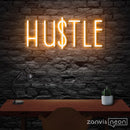 HUSTLE Neon Sign - Custom Neon Signs | LED Neon Signs | Zanvis Neon®