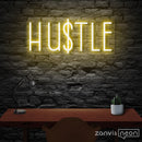 HUSTLE Neon Sign - Custom Neon Signs | LED Neon Signs | Zanvis Neon®