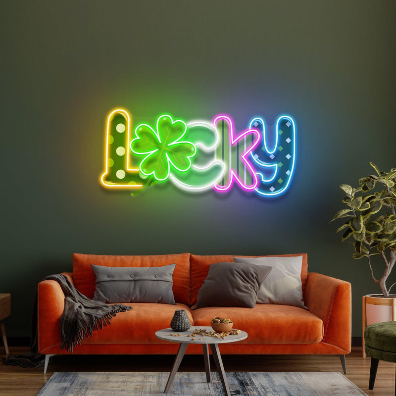 Lucky Mixing Pattern Saint Patrick Day LED Neon Signs - Custom Neon Signs | LED Neon Signs | Zanvis Neon®