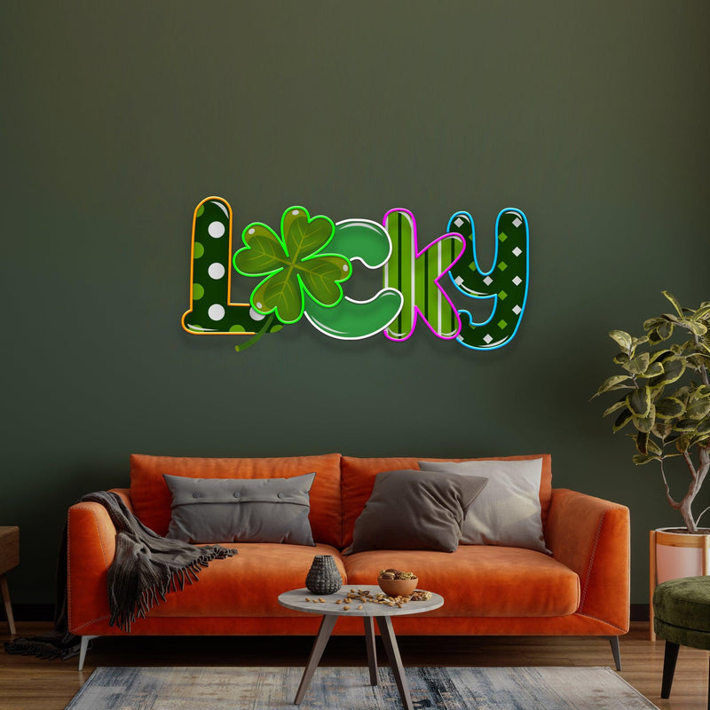 Lucky Mixing Pattern Saint Patrick Day LED Neon Signs - Custom Neon Signs | LED Neon Signs | Zanvis Neon®