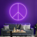 Peace Neon Sign - Custom Neon Signs | LED Neon Signs | Zanvis Neon®