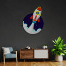 Rocket Led Neon Acrylic Artwork - Custom Neon Signs | LED Neon Signs | Zanvis Neon®