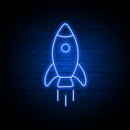 The Rocket Neon Sign - Custom Neon Signs | LED Neon Signs | Zanvis Neon®