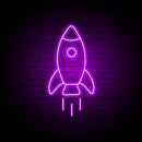 The Rocket Neon Sign - Custom Neon Signs | LED Neon Signs | Zanvis Neon®