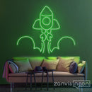 Rocket Launch Neon Sign - Custom Neon Signs | LED Neon Signs | Zanvis Neon®