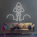 Rocket Launch Neon Sign - Custom Neon Signs | LED Neon Signs | Zanvis Neon®