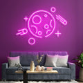 The Moon Neon Sign - Custom Neon Signs | LED Neon Signs | Zanvis Neon®
