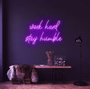 Work Hard Stay Humble Neon Sign - Custom Neon Signs | LED Neon Signs | Zanvis Neon®