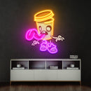 Zombie Cup Led Neon Acrylic Artwork - Custom Neon Signs | LED Neon Signs | Zanvis Neon®