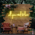 All You Need is Love Neon Sign - Custom Neon Signs | LED Neon Signs | Zanvis Neon®
