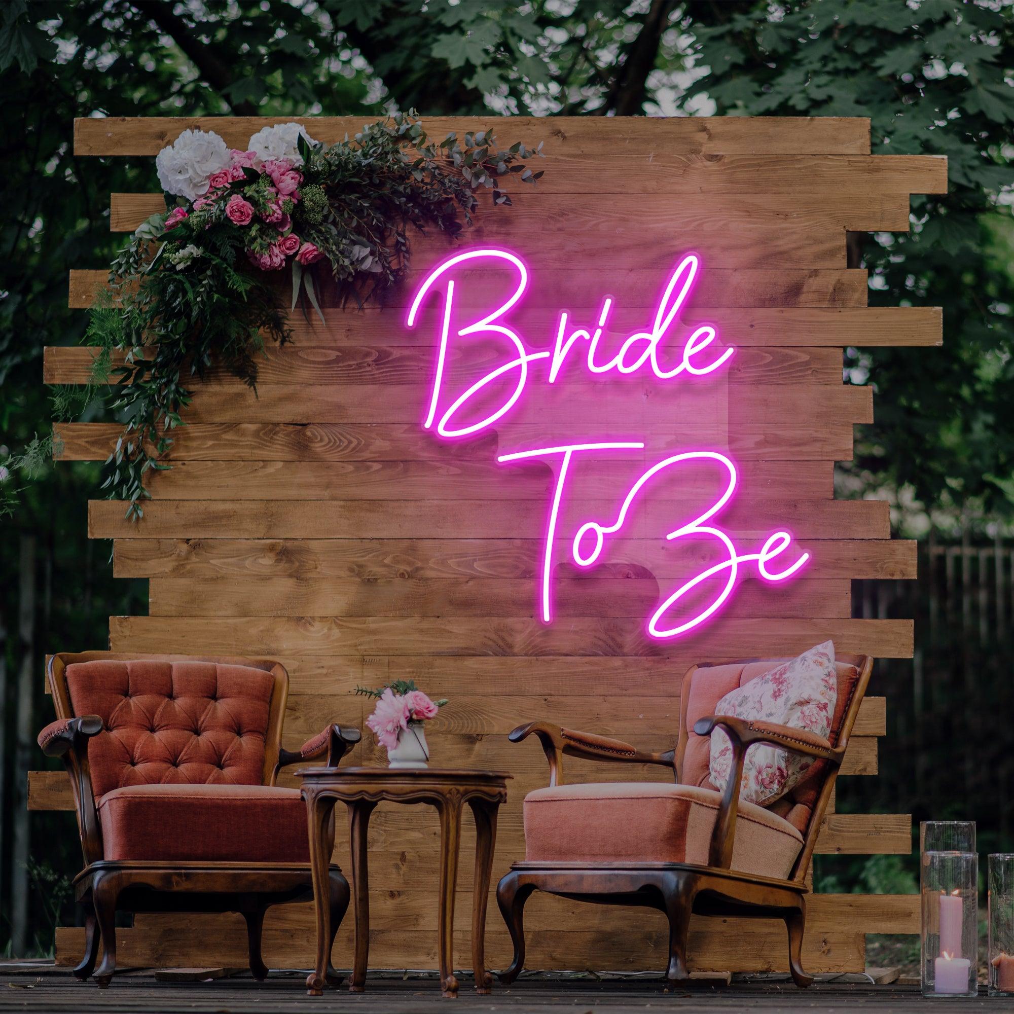 Bride to store be neon sign