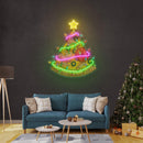 Christmas Pizza Tree Neon Sign - Custom Neon Signs | LED Neon Signs | Zanvis Neon®