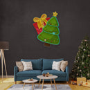 Christmas Tree Gift LED Neon Acrylic Artwork - Custom Neon Signs | LED Neon Signs | Zanvis Neon®