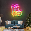 Colorful Christmas Gifts LED Neon Acrylic Artwork - Custom Neon Signs | LED Neon Signs | Zanvis Neon®