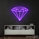 Diamond Neon Sign - Custom Neon Signs | LED Neon Signs | Zanvis Neon®