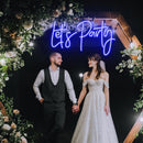 Let's Party Neon Sign - Custom Neon Signs | LED Neon Signs | Zanvis Neon®