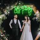Let's Party Neon Sign - Custom Neon Signs | LED Neon Signs | Zanvis Neon®