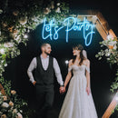 Let's Party Neon Sign - Custom Neon Signs | LED Neon Signs | Zanvis Neon®