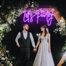 Let's Party Neon Sign - Custom Neon Signs | LED Neon Signs | Zanvis Neon®